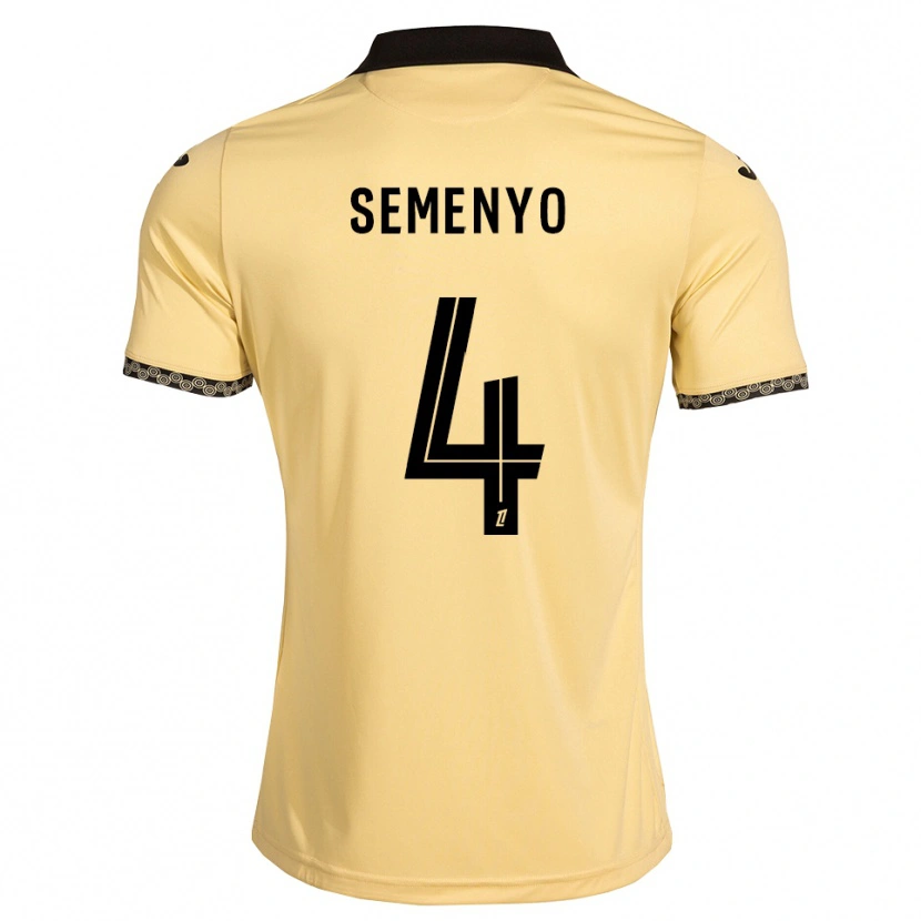 Danxen Barn Jai Semenyo #4 Navajovit Svart Bortatröja Matchtröjor 2026/27 Tröjor T-Tröja