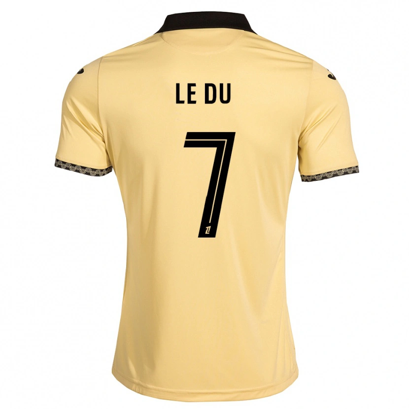 Danxen Barn Océane Le Du #7 Navajovit Svart Bortatröja Matchtröjor 2026/27 Tröjor T-Tröja