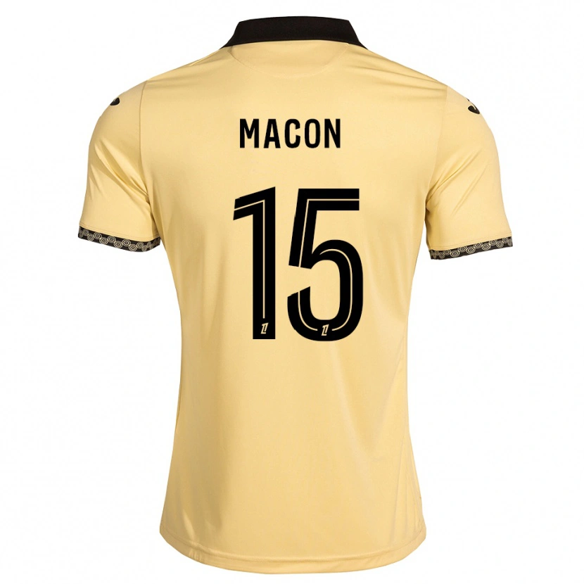 Danxen Barn Baptiste Macon #15 Navajovit Svart Bortatröja Matchtröjor 2026/27 Tröjor T-Tröja