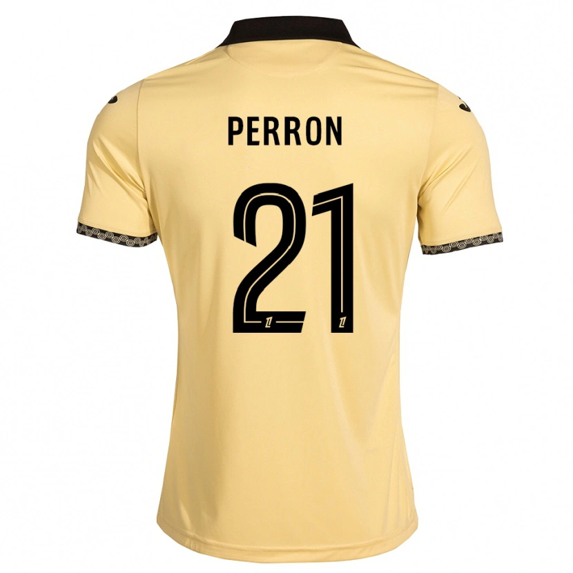 Danxen Barn Angéline Perron #21 Navajovit Svart Bortatröja Matchtröjor 2026/27 Tröjor T-Tröja