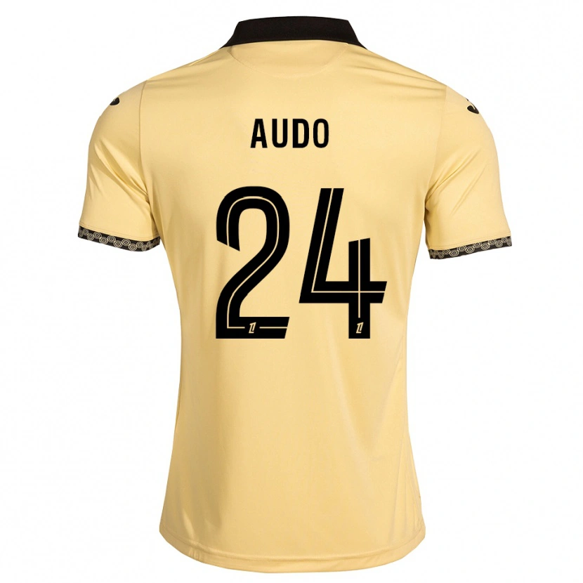 Danxen Barn Noémie Audo #24 Navajovit Svart Bortatröja Matchtröjor 2026/27 Tröjor T-Tröja