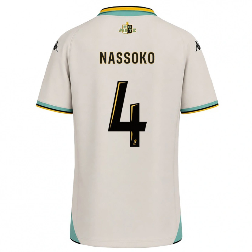 Danxen Barn Abdoulaye Nassoko #4 Blommande Vit Svart Bortatröja Matchtröjor 2026/27 Tröjor T-Tröja