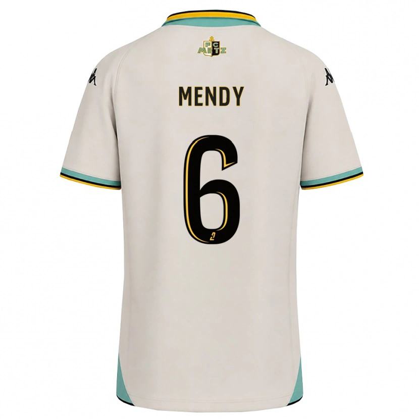 Danxen Barn Nampalys Mendy #6 Blommande Vit Svart Bortatröja Matchtröjor 2026/27 Tröjor T-Tröja