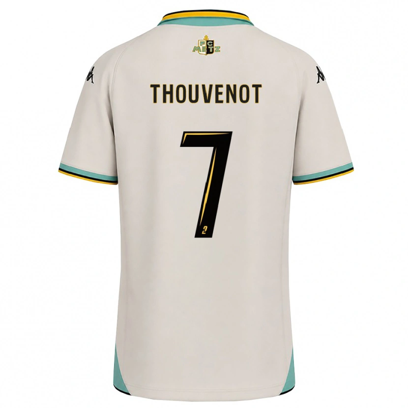 Danxen Barn Jules Thouvenot #7 Blommande Vit Svart Bortatröja Matchtröjor 2026/27 Tröjor T-Tröja