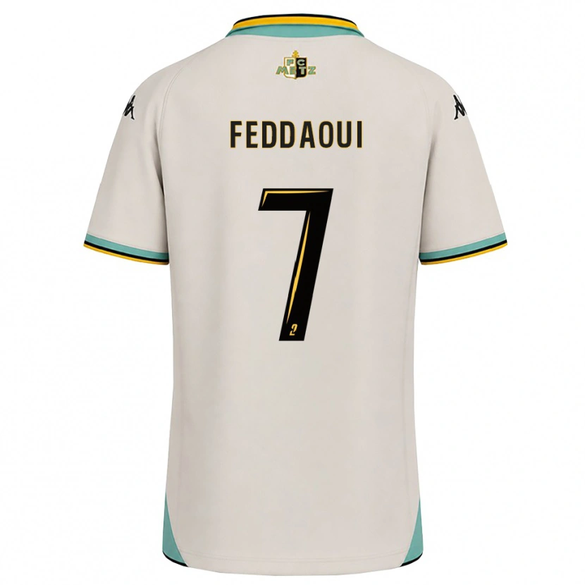Danxen Barn Leina Feddaoui #7 Blommande Vit Svart Bortatröja Matchtröjor 2026/27 Tröjor T-Tröja
