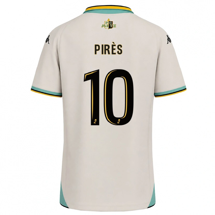 Danxen Barn Théo Pirès #10 Blommande Vit Svart Bortatröja Matchtröjor 2026/27 Tröjor T-Tröja