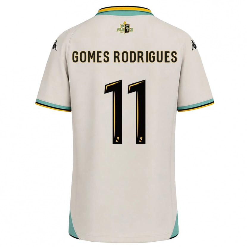 Danxen Barn Jess Gomes Rodrigues #11 Blommande Vit Svart Bortatröja Matchtröjor 2026/27 Tröjor T-Tröja