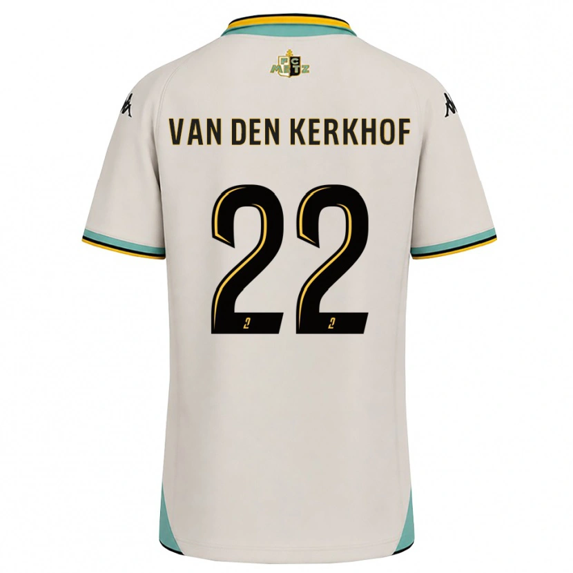 Danxen Barn Kevin Van Den Kerkhof #22 Blommande Vit Svart Bortatröja Matchtröjor 2026/27 Tröjor T-Tröja