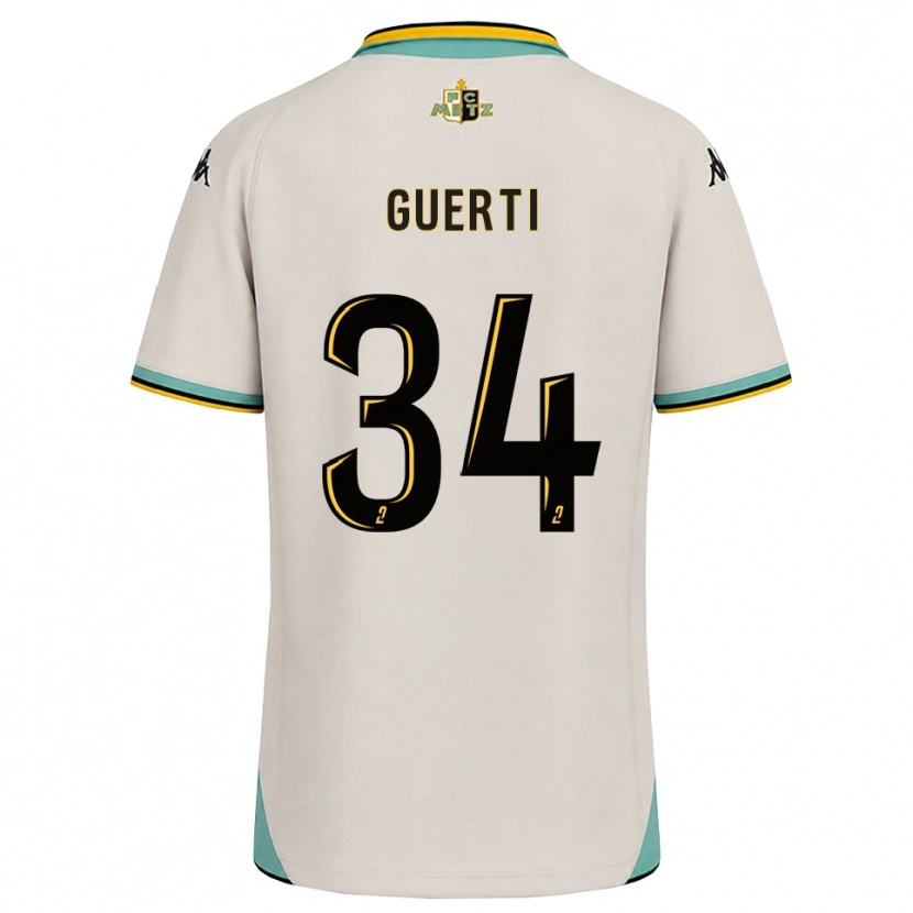 Danxen Barn Ismaël Guerti #34 Blommande Vit Svart Bortatröja Matchtröjor 2026/27 Tröjor T-Tröja