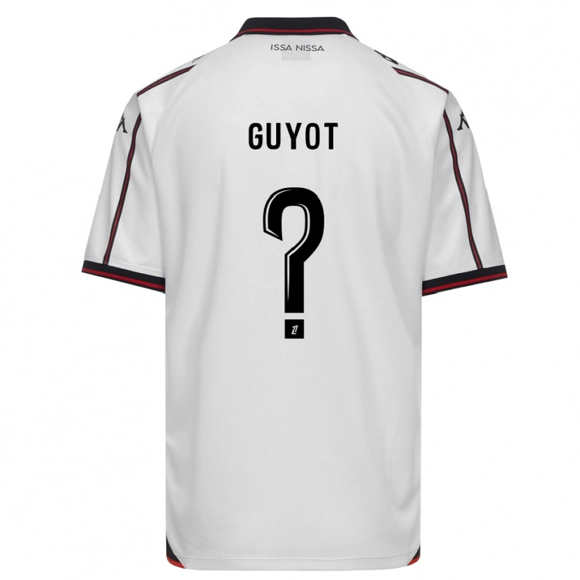 Danxen Barn Loucas Guyot #0 Svart Vit Bortatröja Matchtröjor 2026/27 Tröjor T-Tröja