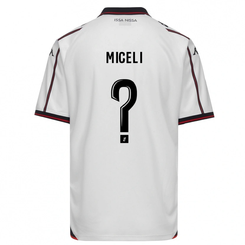 Danxen Barn Tony Miceli #0 Svart Vit Bortatröja Matchtröjor 2026/27 Tröjor T-Tröja