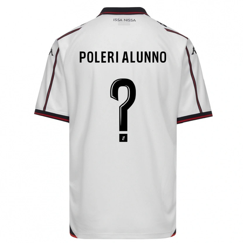 Danxen Barn Mathis Poleri Alunno #0 Svart Vit Bortatröja Matchtröjor 2026/27 Tröjor T-Tröja