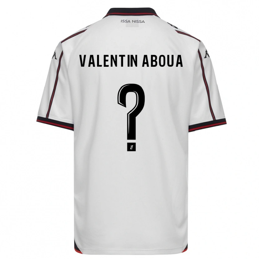 Danxen Barn Louis Valentin Aboua #0 Svart Vit Bortatröja Matchtröjor 2026/27 Tröjor T-Tröja