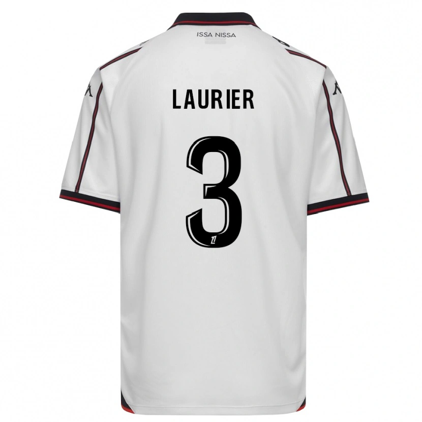 Danxen Barn Estelle Laurier #3 Svart Vit Bortatröja Matchtröjor 2026/27 Tröjor T-Tröja
