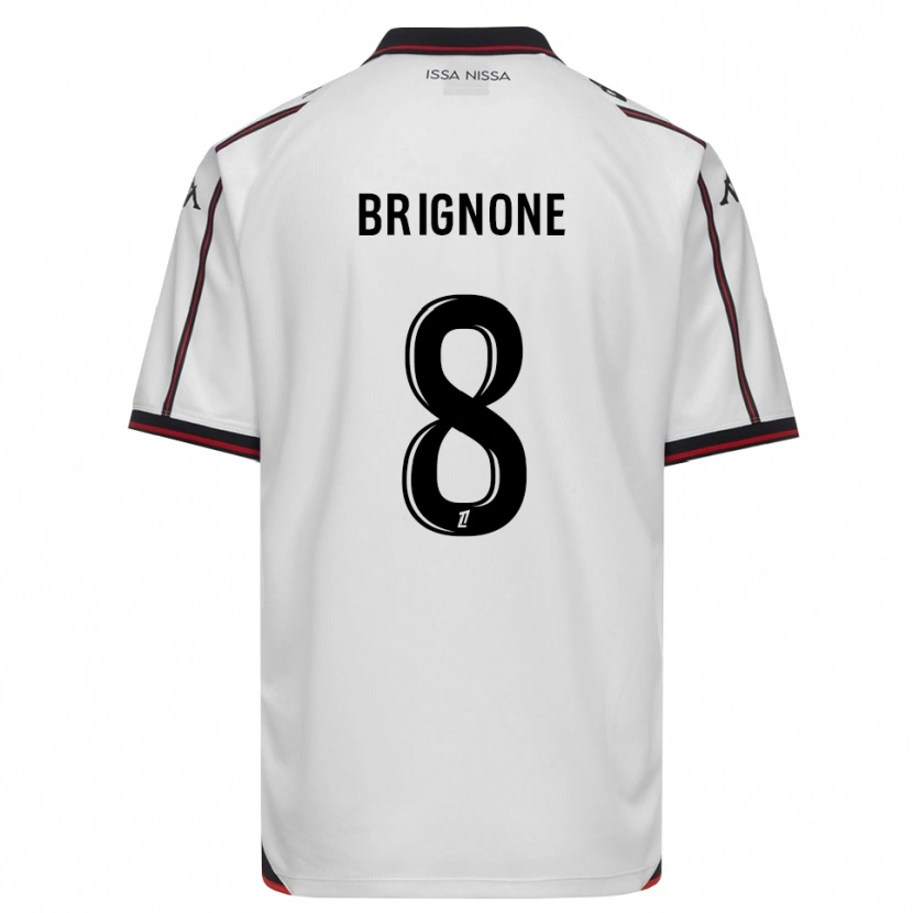 Danxen Barn Millan Brignone #8 Svart Vit Bortatröja Matchtröjor 2026/27 Tröjor T-Tröja