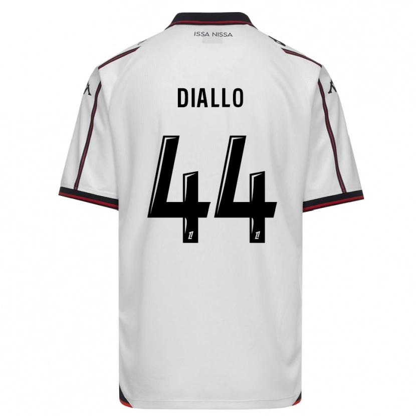 Danxen Barn Zoumana Diallo #44 Svart Vit Bortatröja Matchtröjor 2026/27 Tröjor T-Tröja