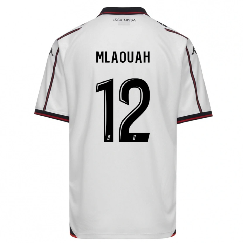 Danxen Barn Sofiane Mlaouah #12 Svart Vit Bortatröja Matchtröjor 2026/27 Tröjor T-Tröja