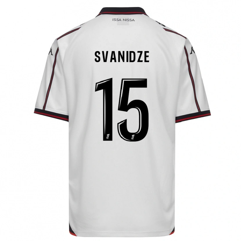 Danxen Barn Andria Svanidze #15 Svart Vit Bortatröja Matchtröjor 2026/27 Tröjor T-Tröja