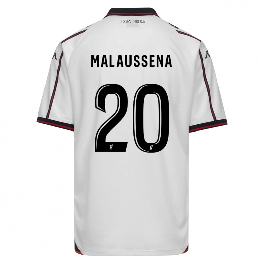 Danxen Barn Angela Malaussena #20 Svart Vit Bortatröja Matchtröjor 2026/27 Tröjor T-Tröja