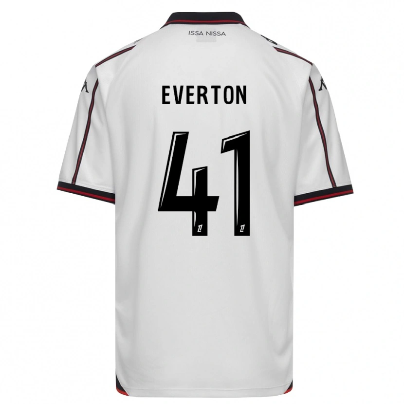 Danxen Barn Everton Pereira Da Silva #41 Svart Vit Bortatröja Matchtröjor 2026/27 Tröjor T-Tröja