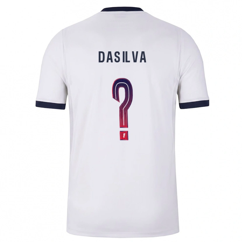 Danxen Barn Josué Dasilva #0 Vit Svart Röd Bortatröja Matchtröjor 2026/27 Tröjor T-Tröja