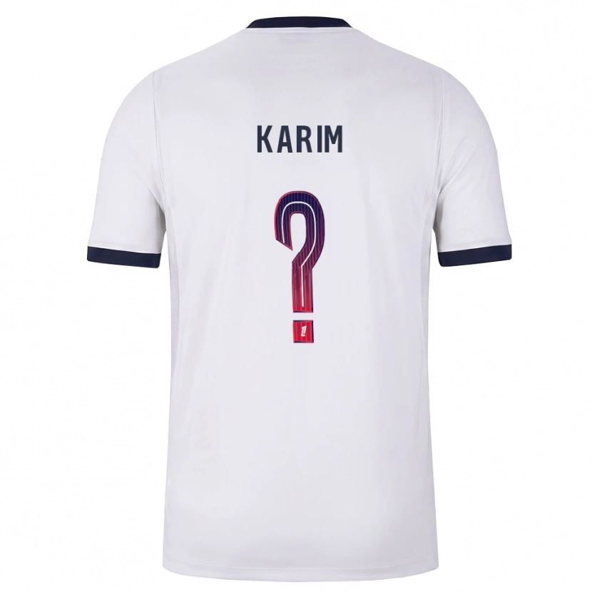 Danxen Barn Élie Karim #0 Vit Svart Röd Bortatröja Matchtröjor 2026/27 Tröjor T-Tröja