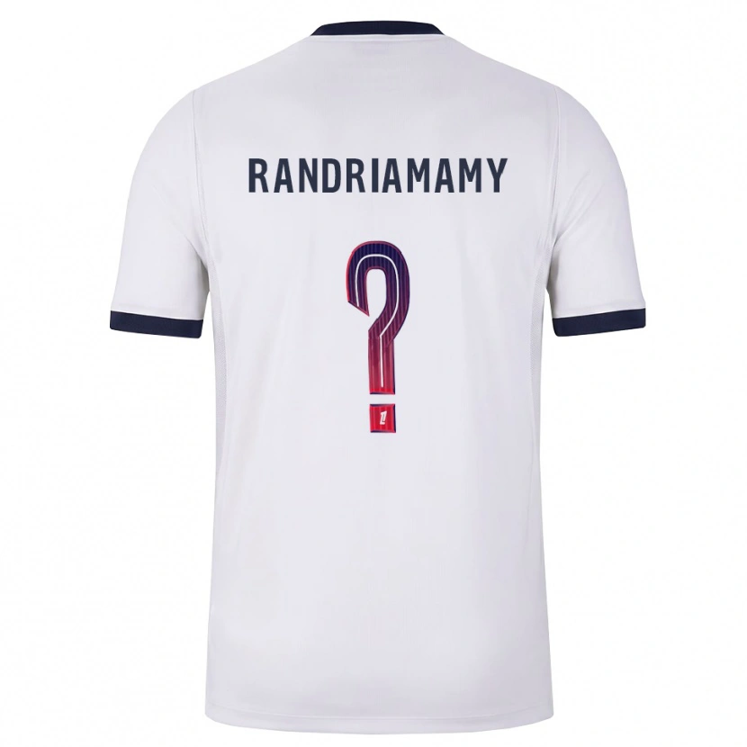 Danxen Barn Mathyas Randriamamy #0 Vit Svart Röd Bortatröja Matchtröjor 2026/27 Tröjor T-Tröja