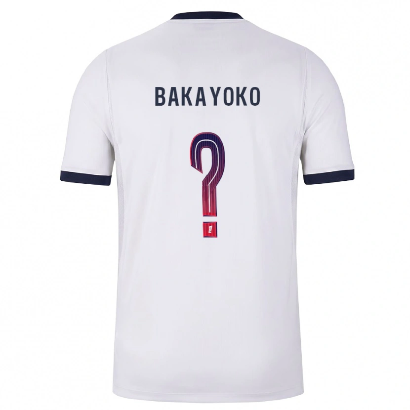 Danxen Barn Ibrahim Bakayoko #0 Vit Svart Röd Bortatröja Matchtröjor 2026/27 Tröjor T-Tröja