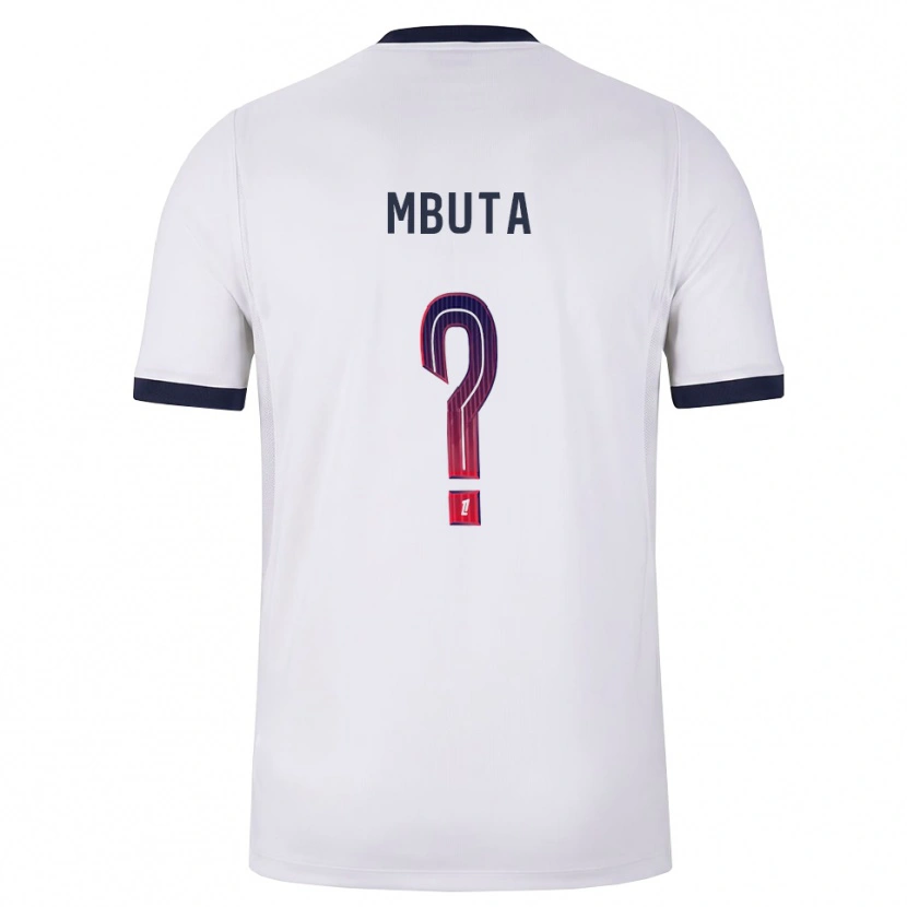 Danxen Barn Bradley Mbuta #0 Vit Svart Röd Bortatröja Matchtröjor 2026/27 Tröjor T-Tröja