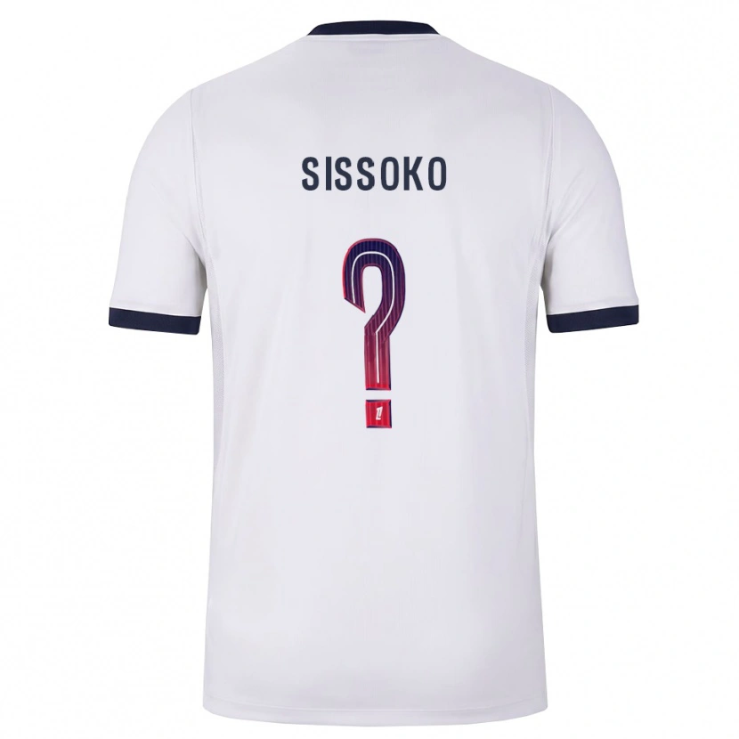 Danxen Barn Nassiama Sissoko #0 Vit Svart Röd Bortatröja Matchtröjor 2026/27 Tröjor T-Tröja