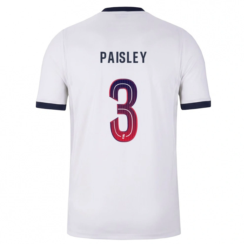 Danxen Barn Jarell Paisley #3 Vit Svart Röd Bortatröja Matchtröjor 2026/27 Tröjor T-Tröja