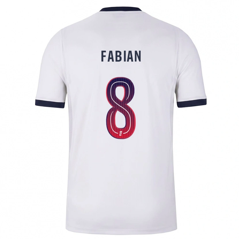 Danxen Barn Fabián Ruiz #8 Vit Svart Röd Bortatröja Matchtröjor 2026/27 Tröjor T-Tröja