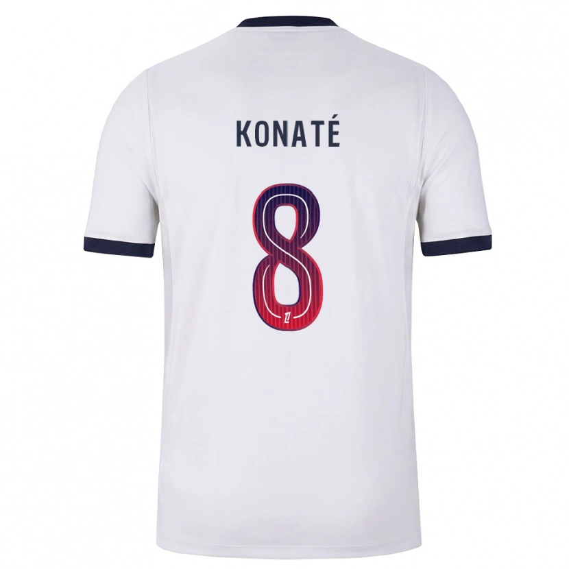 Danxen Barn Seydou Konaté #8 Vit Svart Röd Bortatröja Matchtröjor 2026/27 Tröjor T-Tröja
