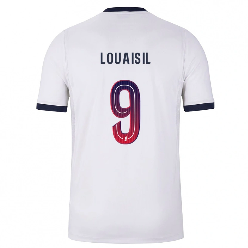 Danxen Barn Kévin Louaisil #9 Vit Svart Röd Bortatröja Matchtröjor 2026/27 Tröjor T-Tröja