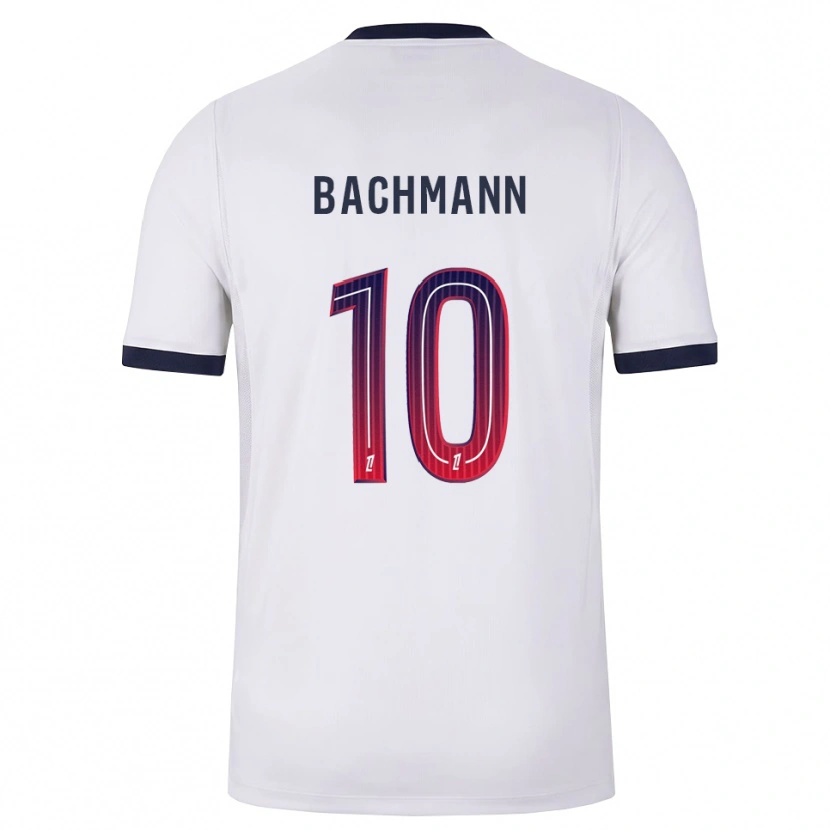 Danxen Barn Ramona Bachmann #10 Vit Svart Röd Bortatröja Matchtröjor 2026/27 Tröjor T-Tröja