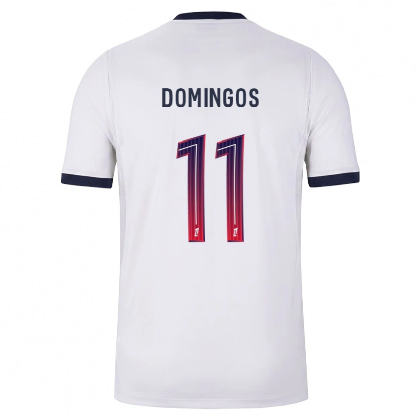 Danxen Barn Fabio Domingos #11 Vit Svart Röd Bortatröja Matchtröjor 2026/27 Tröjor T-Tröja
