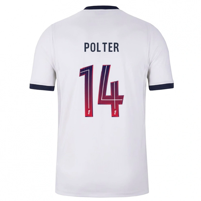 Danxen Barn Ewan Polter #14 Vit Svart Röd Bortatröja Matchtröjor 2026/27 Tröjor T-Tröja