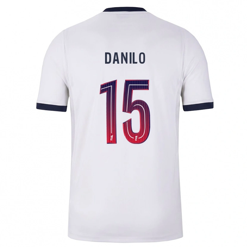 Danxen Barn Danilo Pereira #15 Vit Svart Röd Bortatröja Matchtröjor 2026/27 Tröjor T-Tröja