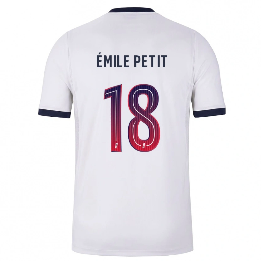 Danxen Barn Noé Émile Petit #18 Vit Svart Röd Bortatröja Matchtröjor 2026/27 Tröjor T-Tröja
