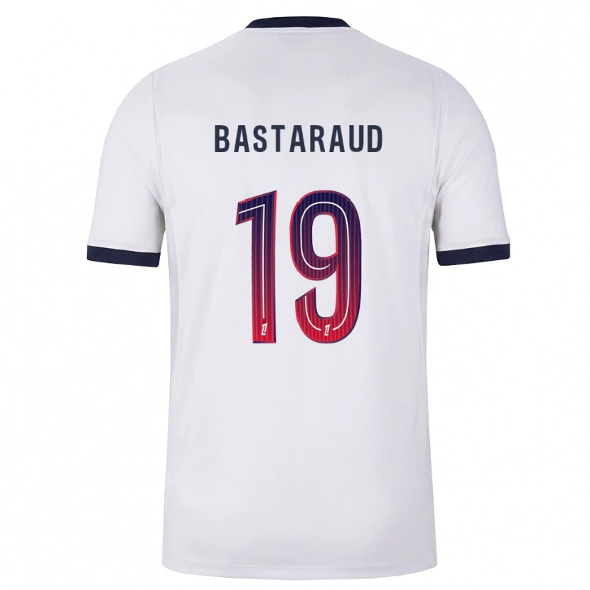 Danxen Barn Yanis Bastaraud #19 Vit Svart Röd Bortatröja Matchtröjor 2026/27 Tröjor T-Tröja