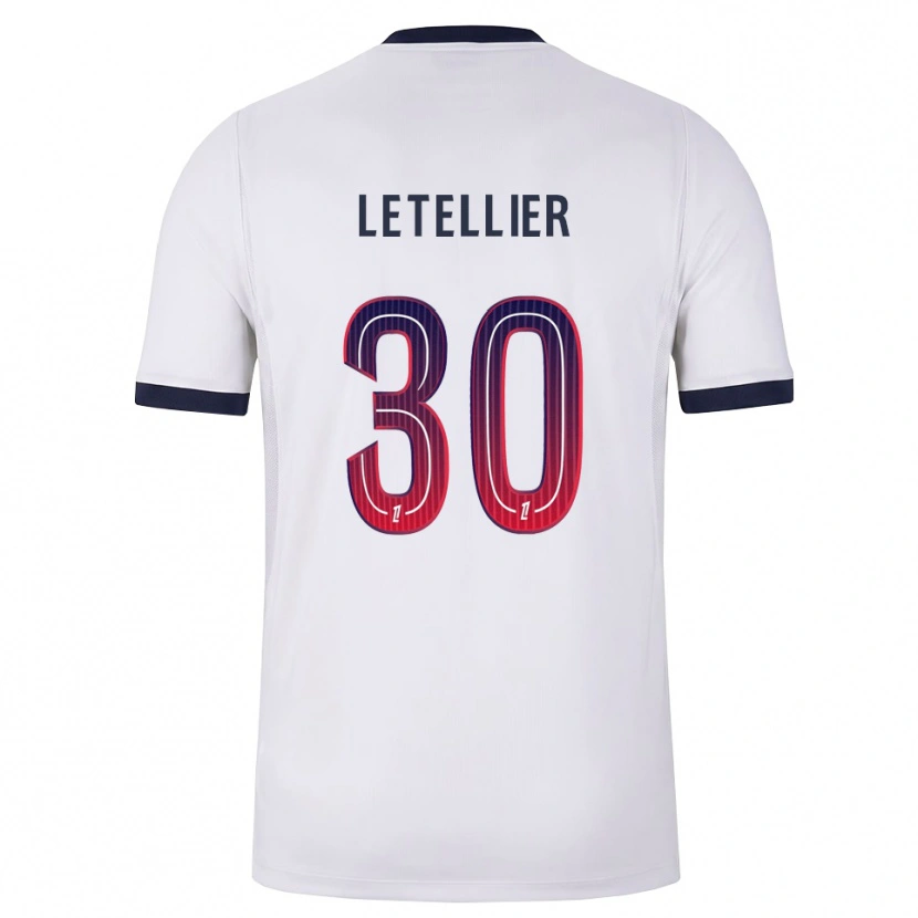Danxen Barn Alexandre Letellier #30 Vit Svart Röd Bortatröja Matchtröjor 2026/27 Tröjor T-Tröja