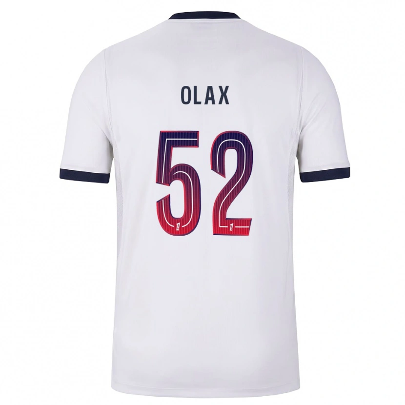 Danxen Barn Djamy Olax #52 Vit Svart Röd Bortatröja Matchtröjor 2026/27 Tröjor T-Tröja