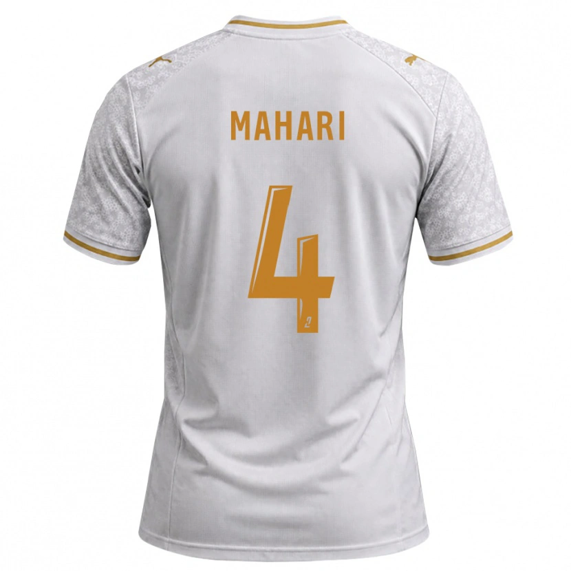 Danxen Barn Efdon Mahari #4 Vit Grå Guldbrun Bortatröja Matchtröjor 2026/27 Tröjor T-Tröja