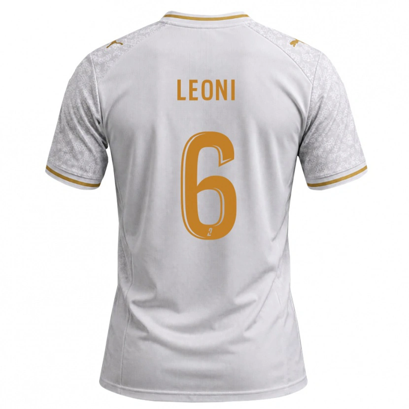 Danxen Barn Théo Leoni #6 Vit Grå Guldbrun Bortatröja Matchtröjor 2026/27 Tröjor T-Tröja