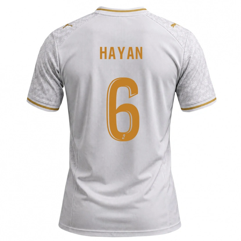 Danxen Barn Zahid Hayan #6 Vit Grå Guldbrun Bortatröja Matchtröjor 2026/27 Tröjor T-Tröja