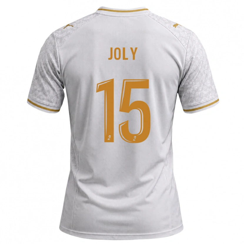 Danxen Barn Lou-Ann Joly #15 Vit Grå Guldbrun Bortatröja Matchtröjor 2026/27 Tröjor T-Tröja