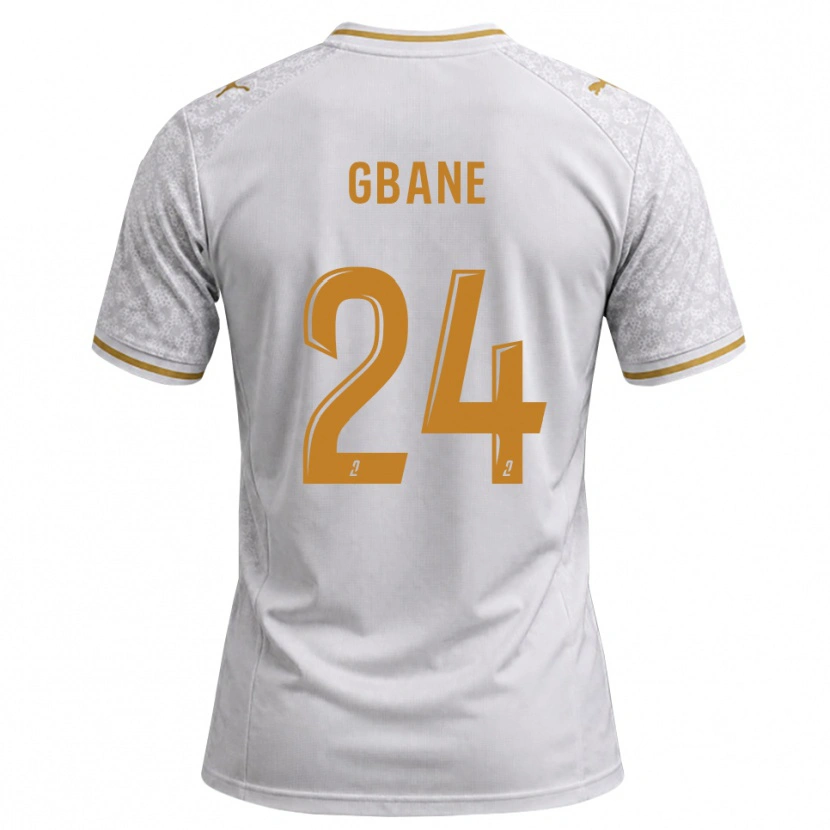 Danxen Barn Mory Gbane #24 Vit Grå Guldbrun Bortatröja Matchtröjor 2026/27 Tröjor T-Tröja