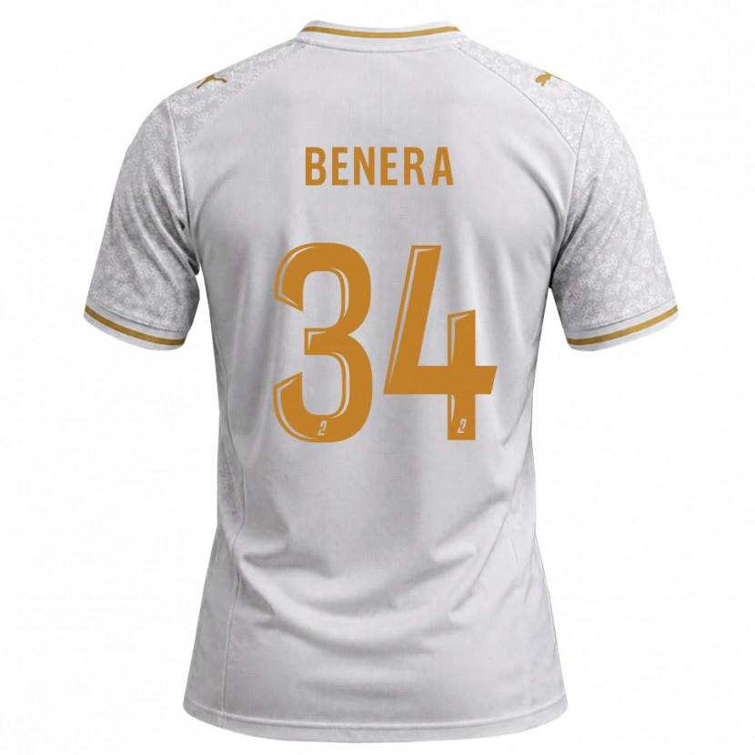 Danxen Barn Ummene Benera #34 Vit Grå Guldbrun Bortatröja Matchtröjor 2026/27 Tröjor T-Tröja