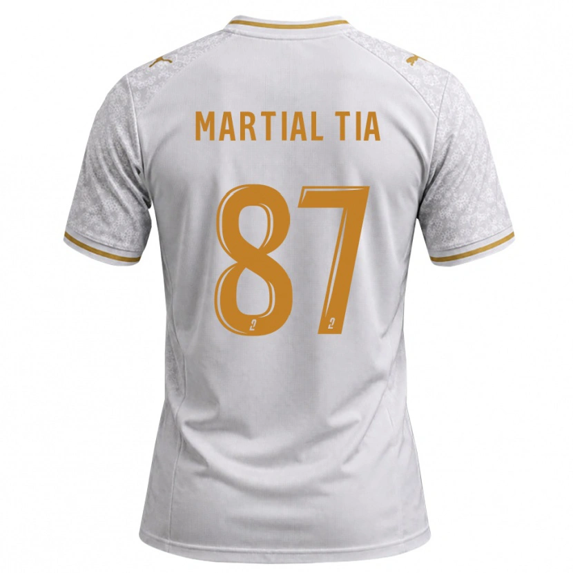 Danxen Barn Martial Tia #87 Vit Grå Guldbrun Bortatröja Matchtröjor 2026/27 Tröjor T-Tröja