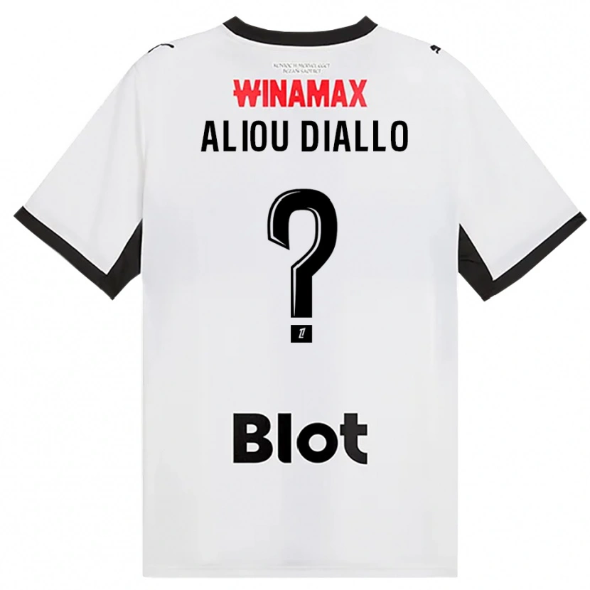Danxen Barn Mamadou Aliou Diallo #0 Svart Vit Röd Bortatröja Matchtröjor 2026/27 Tröjor T-Tröja